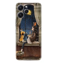 Xiaomi Redmi 12 128 GB 4 GB Ram Kılıf Desenli Silikon Dog And Girl 1358
