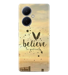 Vivo V29 Lite Kılıf Desenli Silikon Belive in Yourself 1316
