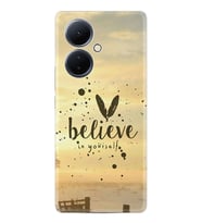 Vivo V29 Lite Kılıf Desenli Silikon Belive in Yourself 1316