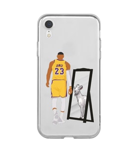 Iphone XR Uyumlu Lebron James Goat Tasarımlı Şeffaf Telefon Kılıfı