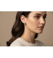 XUPİNG JEWELRY OVAL MODEL ZİRKON TAŞLI KÜPE