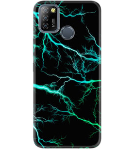 Infinix Smart 5 Kılıf Silikon Desen Green Thunder 1693