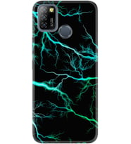 Infinix Smart 5 Kılıf Silikon Desen Green Thunder 1693
