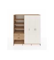 Kronos Dolap 16 Raflı 2 Çekmeceli 3 Kapaklı 220x59x243 Çam-Aytaşı/Çam