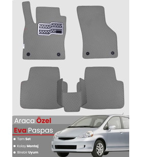 HONDA JAZZ HATCHBACK (2002-2008) Uyumlu EVA Paspas Tam Set–Araca Özel,Kolay Montaj