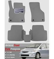 HONDA JAZZ HATCHBACK (2002-2008) Uyumlu EVA Paspas Tam Set–Araca Özel,Kolay Montaj