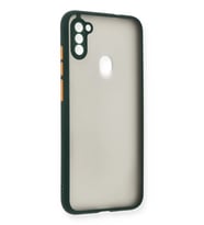 Mey İthalat® Samsung Galaxy A11 Kılıf Montreal Silikon Kapak - Yeşil