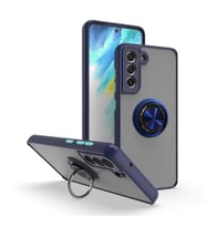 Coverzone Samsung Galaxy A22 ile uyumlu K?l?f Thunder Hux Y�z�kl� Kapak ??k ve Dekoratif Model Stand Olabilen 360� D�nebilen Y�z�k Aparat? ve Kamera Korumal? Y�kseltilmi? Thunder Hux Kapak