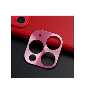 Apple iPhone 11 Pro Max Uyumlu Zore Metal Kamera Koruyucu (Rose Gold Altın)