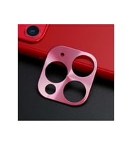 Apple iPhone 11 Pro Max Uyumlu Zore Metal Kamera Koruyucu (Rose Gold Altın)