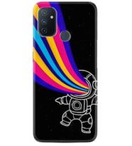 OnePlus Nord N10 Kılıf Silikon Desen Colorful Astronot 1727