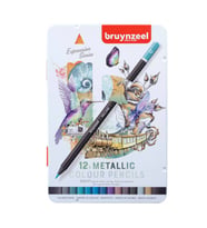 Bruynzeel Expression Colour Kuru Boya Kalemi 12 Renk Metalik Tonlar