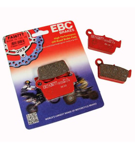 Ebc Fa367Tt 2009-2018 Kawasaki KLX 450 R Uyumlu Arka Fren Balatası Karbon Balata