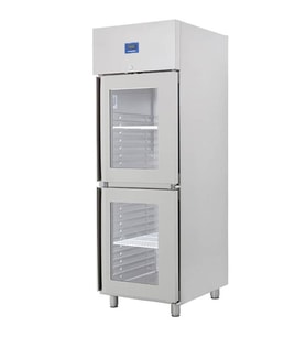 Öztiryakiler İki Yarım Cam Kapılı Dik Tip Buzdolabı , K Tip , Gn 600 Nmv Model, 304 Kalite