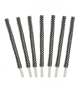 Cake pops çubuğu taş şeritli Siyah pk12-