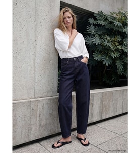 LCW Jeans İndigo Yüksek Bel Balloon Fit Kadın Jean Pantolon