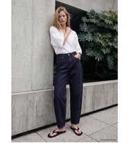 LCW Jeans İndigo Yüksek Bel Balloon Fit Kadın Jean Pantolon