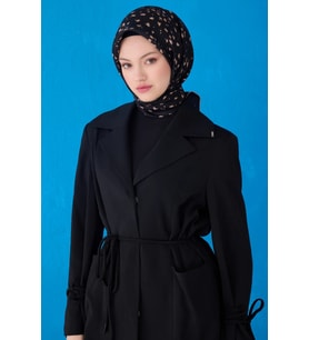 Belli Twill İpek Eşarp 4126D (A.Siyah)