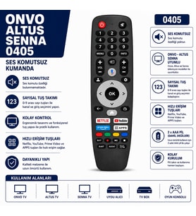 Onvo Altus Senna 0405 TV Kumandası
