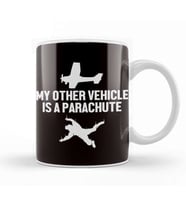 Skydiving Skydiver Parachuting Free Fall Airplane Parachute Kupa Bardak Porselen