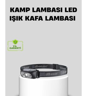 Şarjlı LED Kafa Feneri 4 Modlu Akıllı Sensörlü Far Su Geçirmez IPX5 Kamp ve Balıkçı Lambası