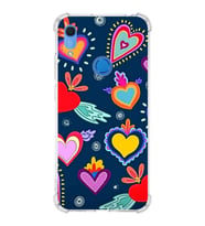 PrintiFy Huawei Y6S Uyumlu Retro Color 3 Baskılı Şeffaf Köşe Korumalı Antişok Kılıf