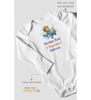 Bırakın beni teyzeme gideceğim Uzun Kollu Çıtçıtlı Bebek Body