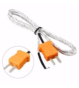 K-type TP-01 Thermocouple Sıcaklık Isı Sensörü 1 Metre Multimetre