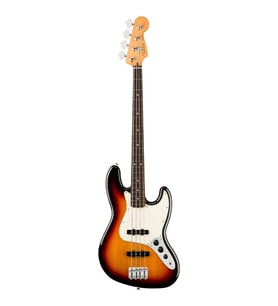 FENDER 0140480500 Player II Jazz Bass Gitar Gülağacı Klavye, 3-Ton Sunburst, Geliştirilmiş Donanım, Klasik J-Bass Tonları