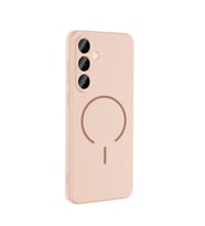 Galaxy S23 FE Kılıf Kamera Çıkıntılı Magsafe Şarj Özellikli Lüx Meta Kapak (Rose)