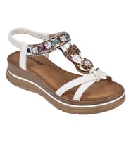 Voyager Dolgu Taban Comfort Kadın Sandalet VOY-481-Z BEYAZ