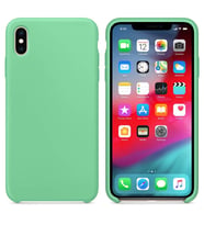 Apple iPhone X Altı Açık Liquit Lansman Silikon Mint Yeşil