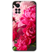 Redmi Note 12 Pro 4G Kılıf HD Desen Baskılı Kılıf - Kırmızı Beyaz Gül