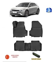 Hyundai İoniq 5 Elektrikli 2021 Sonrası (Sabit Konsol) Uyumlu 3D Havuzlu Paspas (Sabit Konsol) ASMA KOKU VE NUMARATÖR HEDİYELİ