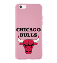 Apple iPhone 6 S Uyumlu Lansman Kılıf Chicago Bulls Tasarımlı Altı Kapalı İçi Kadife Kaplı  Kapak (Şeffaf)