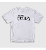 Presmono Unisex Çocuk Beyaz Logo The Pretty Reckless T-Shirt 383449tt (Beyaz)