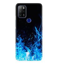 Omix X300 X500 X400 X600 X700 Kılıf Desemli Silikon Blue Fire 1678