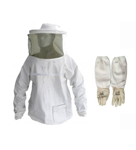Arıc Mont Kıyafet Set M (Mont Maske+Arıcı Uzun Eldiven) Sedef