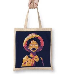 Luffy One Piece Bez Çanta Uzun Saplı