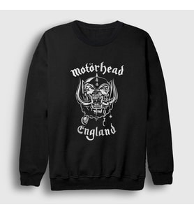 Presmono Unisex Siyah England Motörhead Sweatshirt 68523tt