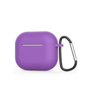 Apple Airpods 3. Nesil Uyumlu Zore Standart Silikon Kılıf (Mor)