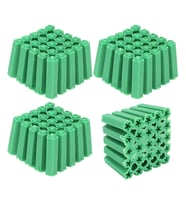 8mm Yeşil Plastik Dübel 500'lü Ekonomik Paket