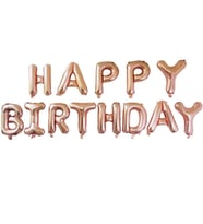 Rose Gold Happy Birthday Folyo Balon