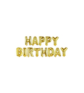 Happy Bırthday Gold Set Balon