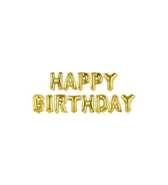 Happy Bırthday Gold Set Balon