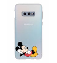 Samsung Galaxy S10E Kapak Mickey Mouse Tasarımlı Şeffaf Silikon Kılıf