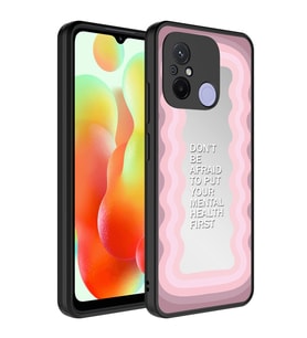 Xiaomi Redmi 12C Uyumlu Kılıf Aynalı Desenli Kamera Korumalı Parlak Zore Mirror Kapak