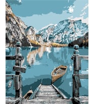Cennet Koyu Sayılarla Boyama Seti 40x 50 cm (Tuvale Gerili)