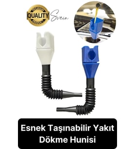 Esnek Taşınabilir Yakıt Dökme Aparatı Yağ Benzin Hunisi Araba Otomobil Hortum Pratik Araç Plastik
