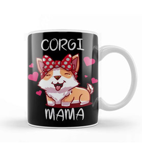 Corgi Mama Kupa Bardak Porselen